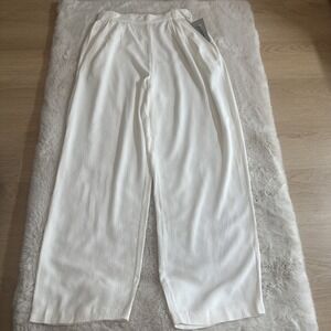 Vintage Jacqueline‎  Ferrari Women PALAZZO PANTS Size L  White